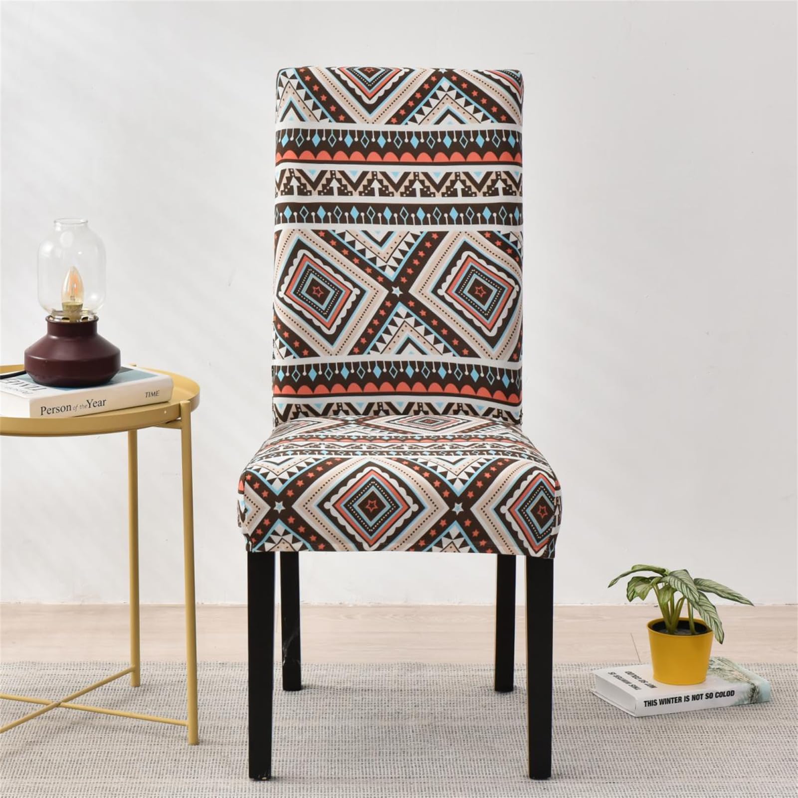 HZDHCLH Chair Covers Set of 4/6 Stretch Modern Chair Slipcovers for Dining Room Kitchen Wedding Party Washable Chair Protector(6pcs,Exotic style) - Image 3