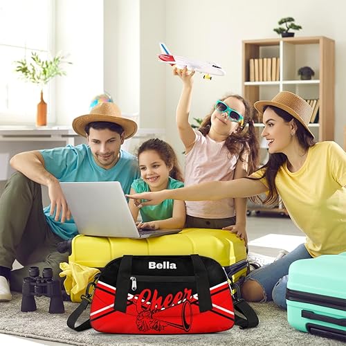 Miniatura 7 de Bolsa de baile personalizada para niñas, bolsas de lona personalizadas para niños, bolsa de gimnasio deportiva personalizada para fines de semana,