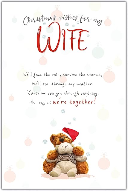 Emotional Rescue Wife Christmas Card, Nice Words Wife Christmas Cards, Xmas Card Wife, Christmas Card For Wife, Romantic Wife Christmas Card, Christmas Card Wife, Wife Christmas Cards, Multi, XXWF1974