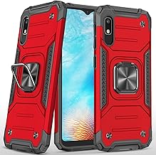 for Samsung Galaxy A10E Case Military Grade Built-in Kickstand Case Holster Armor Heavy Duty Shockproof Cover Protective for Samsung Galaxy A10E Phone Case (Red)