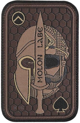 M-Tac Morale Patches Spartan - Molon Labe 3D PVC Military Army Tactical Patch Hook