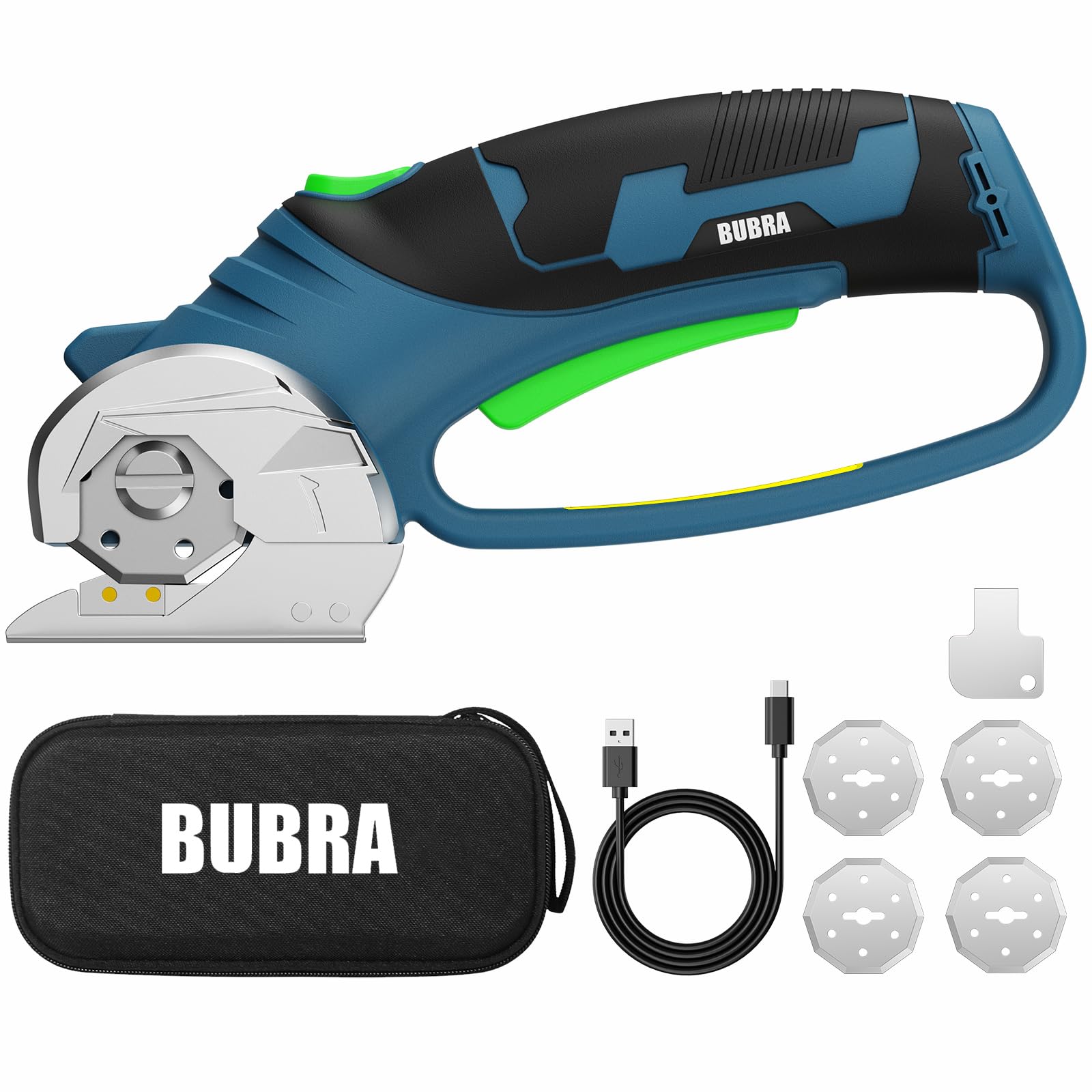 Photo 1 of **UNTESTED**
Cordless Electric Scissors for Cardboard Cutter with 4 SK5 Blades, 4V Rechargeable Electric Box Cutters, Powerful Power Shears Cutting Tool for Fabric, Carpet, Leather