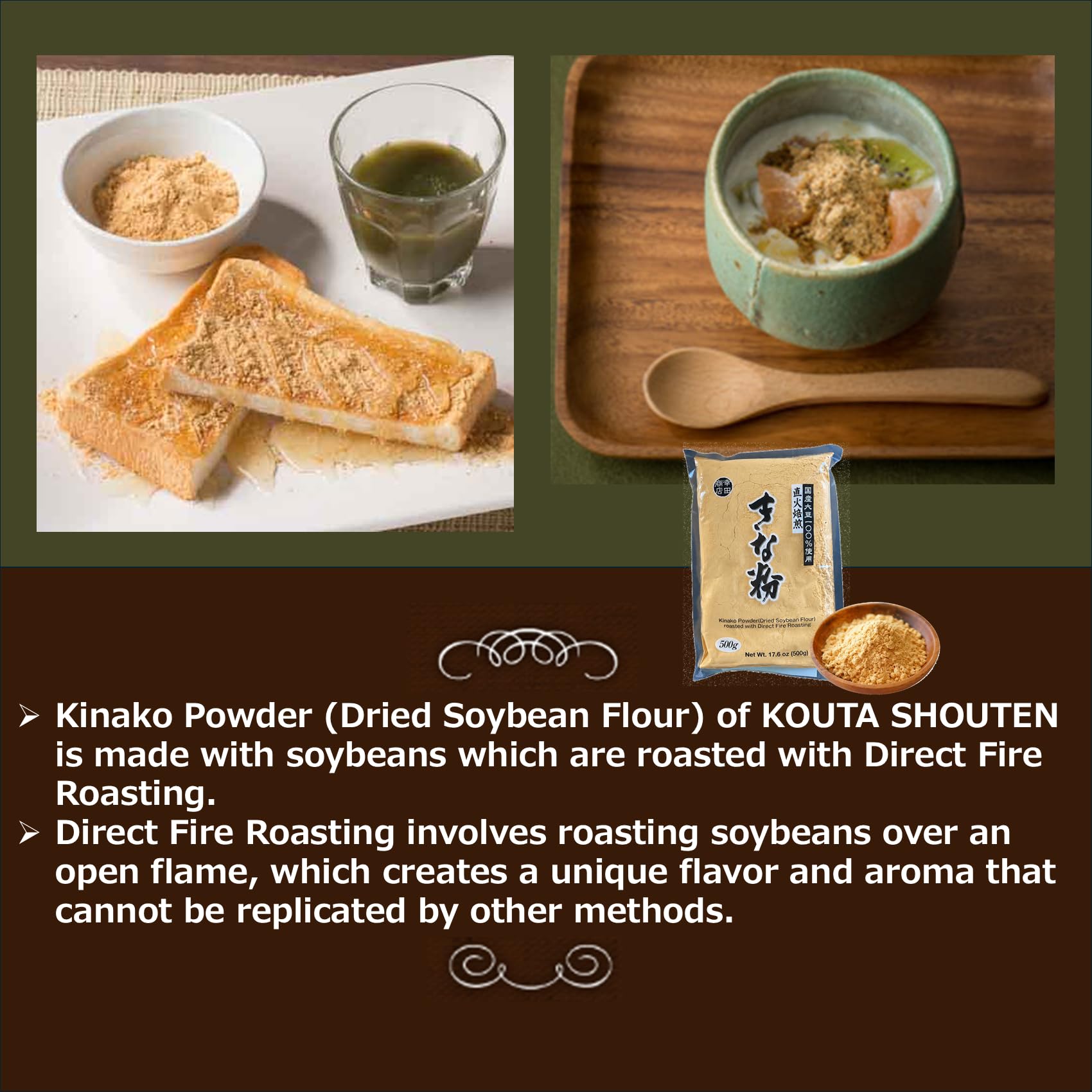 Amazon.com: GOHAN JAPAN Kinako Powder (Dried Soybean Flour