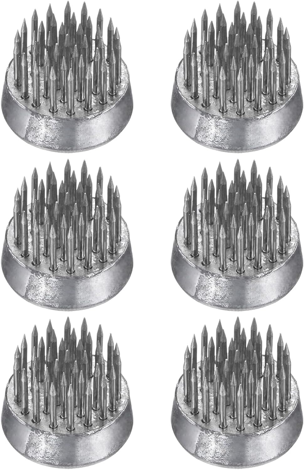 M METERXITY 6-Pack Flower Frog 0.9" Round Steel Flower Pins Flower Frog Holder Flower Arranger Fixed Tools Floral Frog for Arrangements Vase/Plant Decoration/Home Decor [1.1cm Pins]