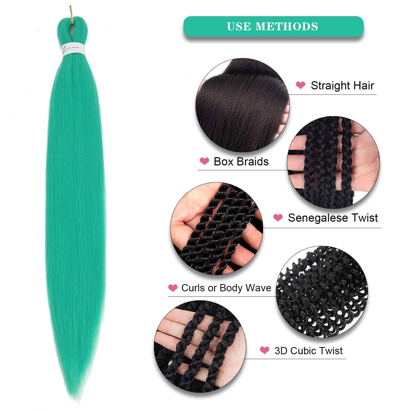 Easy Braid Pre stretched Braiding Hair Extensions - Image 4