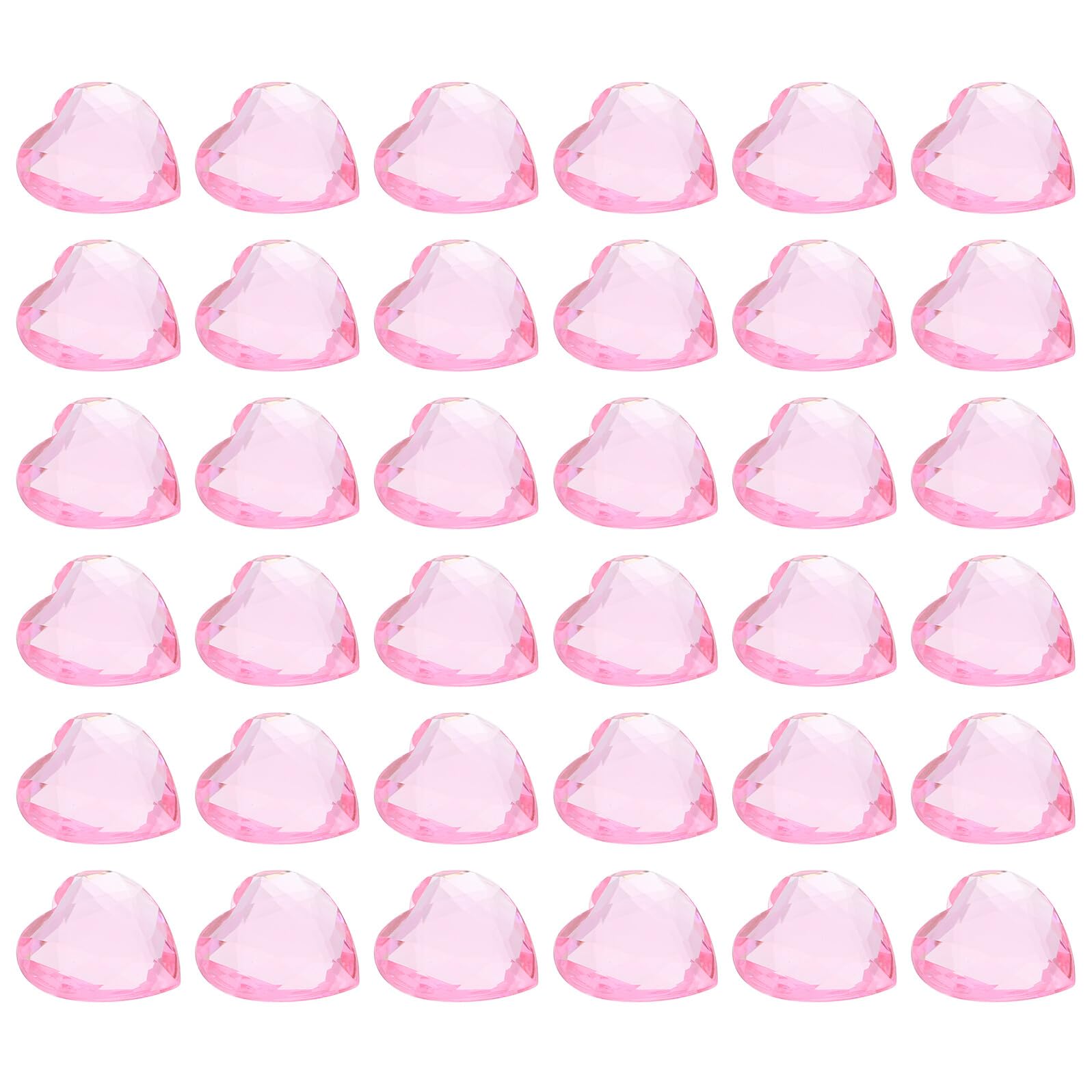 Gemas de corazón para mesas románticas de San Valentín y manualidades creativas en el hogar