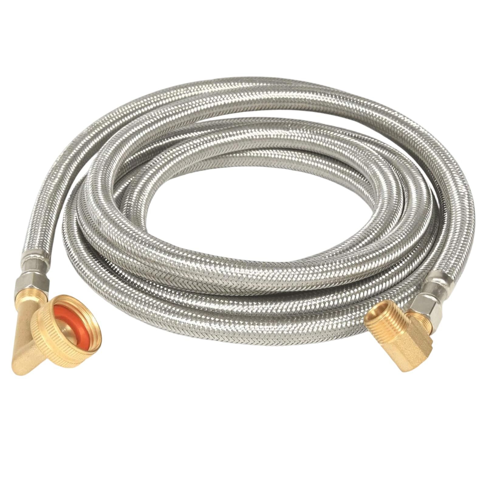 Elnwnnkc 3 / 8inch Universally Copper Dishwasher Water Supply Line Resistant Construction for Long Lasting Kitchen Dishwasher Water Hose
