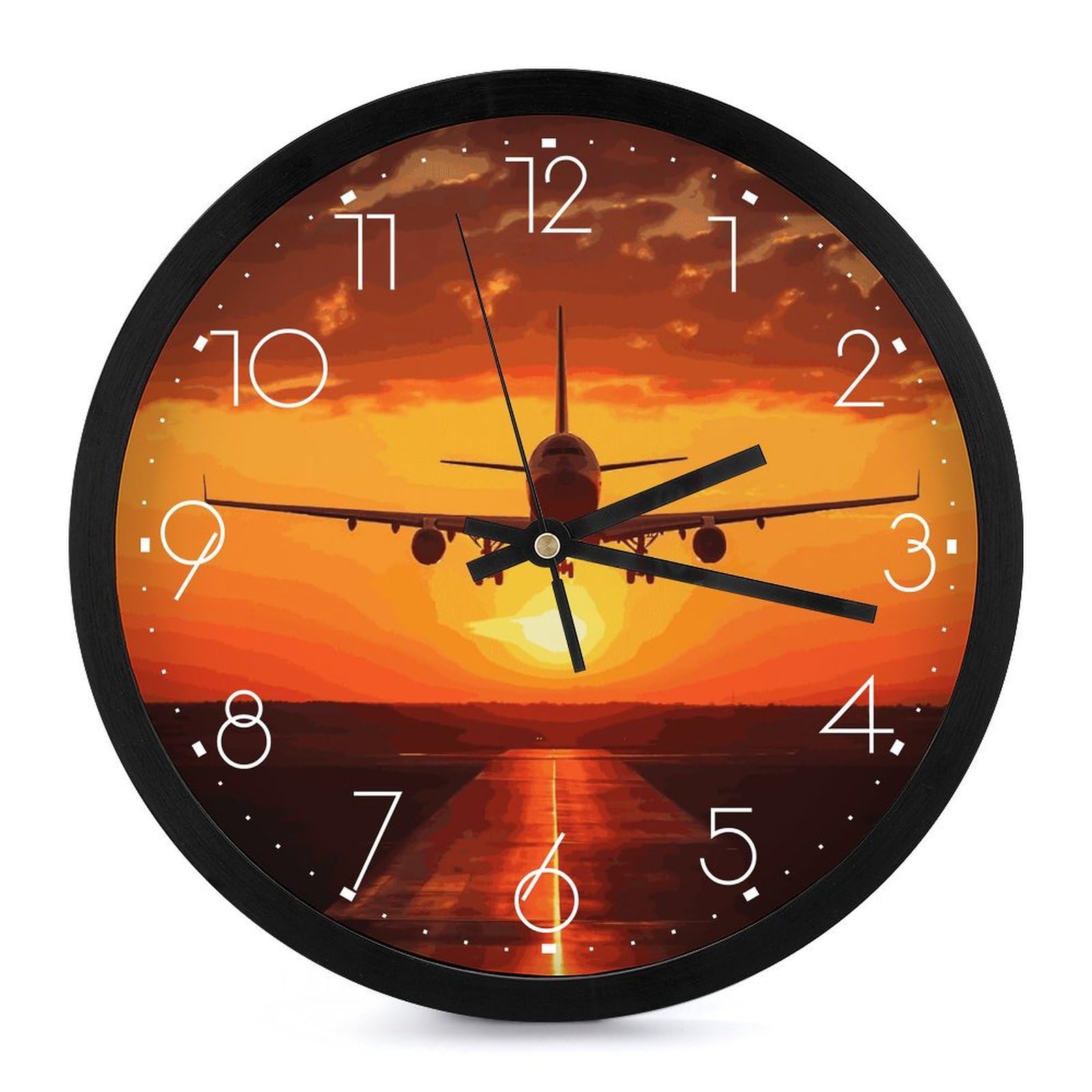 Horloge murale numérique à piles lisible pour grand espace