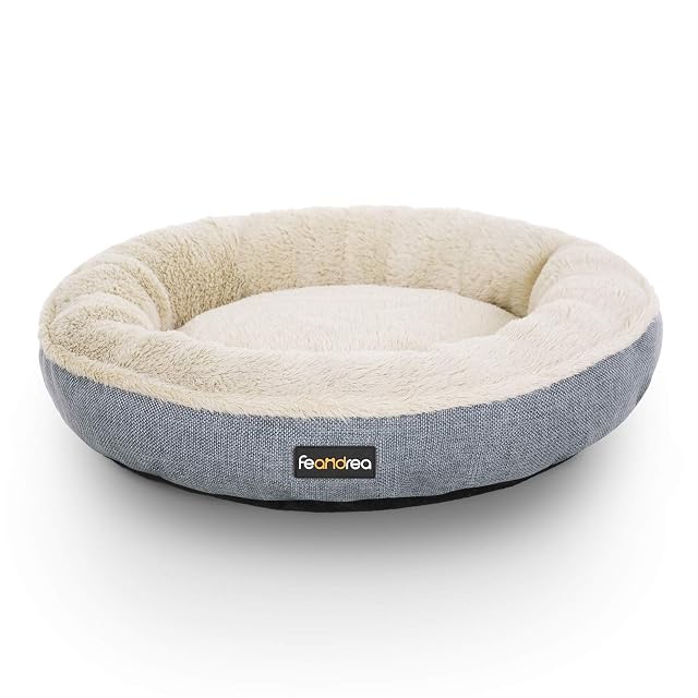 Feandrea Sofá para Perro, Cama para Mascota, Redonda, 55 cm, GIRS PGW55G