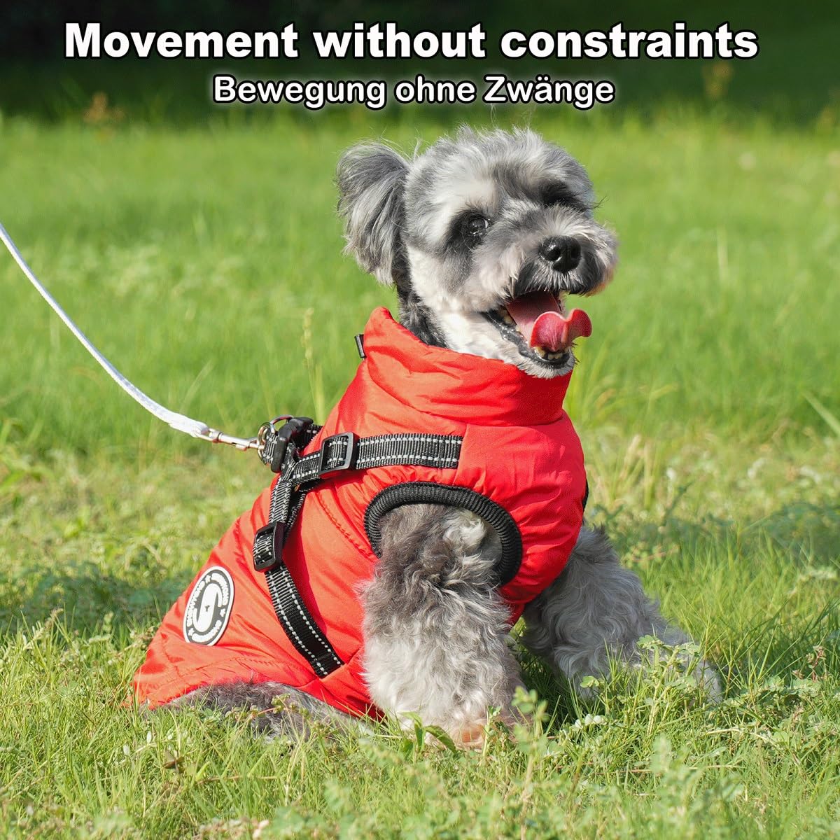 showyond Dog Coats Waterproof Winter Warm Zip Up Dog Coat with Harness Jacket for Puppy Small Medium Large Dogs - Image 6