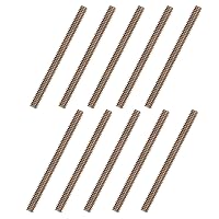 Vista 9 de uxcell 8 piezas de zinc de color totalmente roscado varilla 1/4"-20, 2" longitud, tornillo de rosca de acero al carbono para montaje de muebles