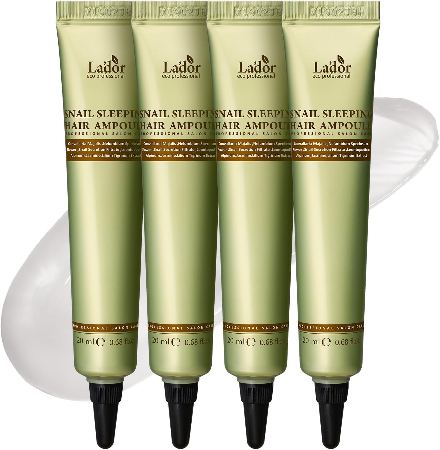 LA'DOR LADOR Snail Sleeping Hair Ampoule Serum - Intensive Overnight Leave-In Mask - Treatment for Frizzy Dry Damaged Thinning Hair Korean Haircare