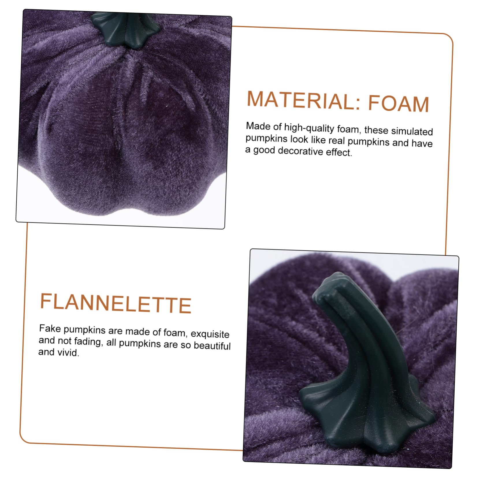 MAGICLULU 15 Pezzi Di Zucca Di Schiuma Di Flanella Decorazione Della Zucca Da Tavolo Zucche Per La Decorazione Ornamento Delle Zucche Del Raccolto Decorazione Di Nozze Zucche Fai Da
