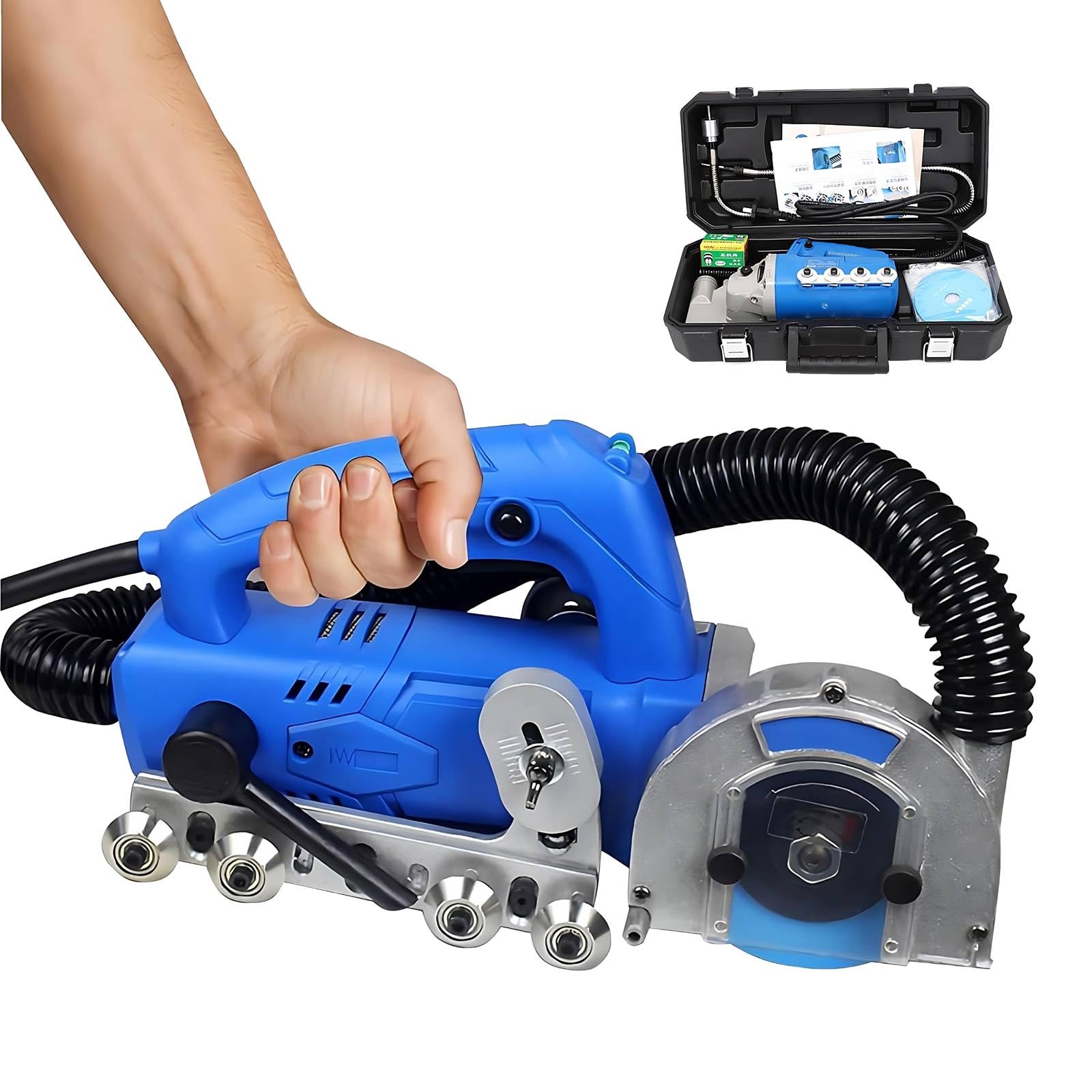 GYKOZY Electric Tile Gap Cleaner, 1200W Household Seam Cleaning Machine, 9000 RPM with Tool Set for Effective Gaps Cleaning and Maintenance