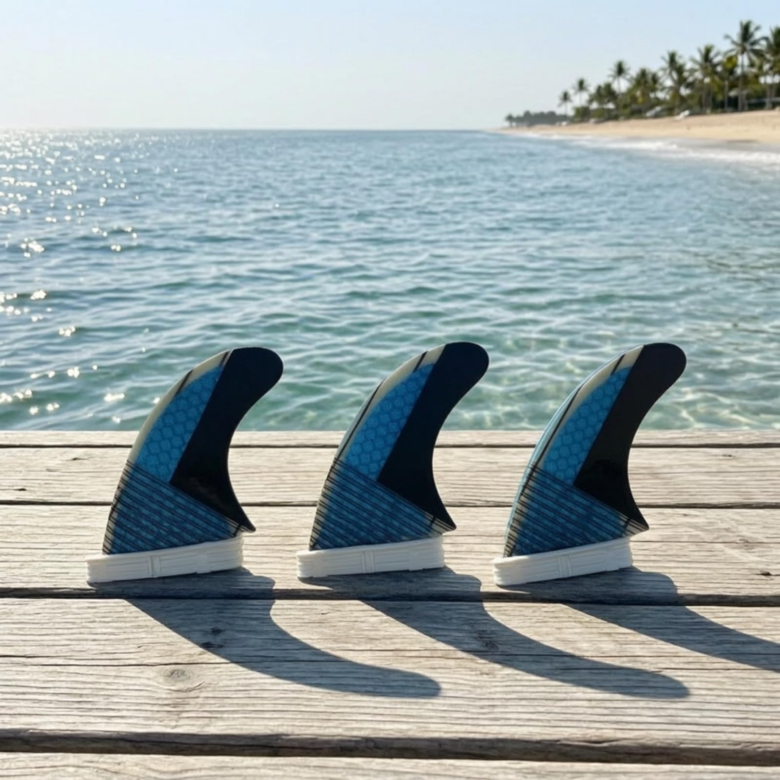 3 Pièces Aileron Surf Léger | Nid D'abeille, Stable, Dérive Surf, pour Remplacement