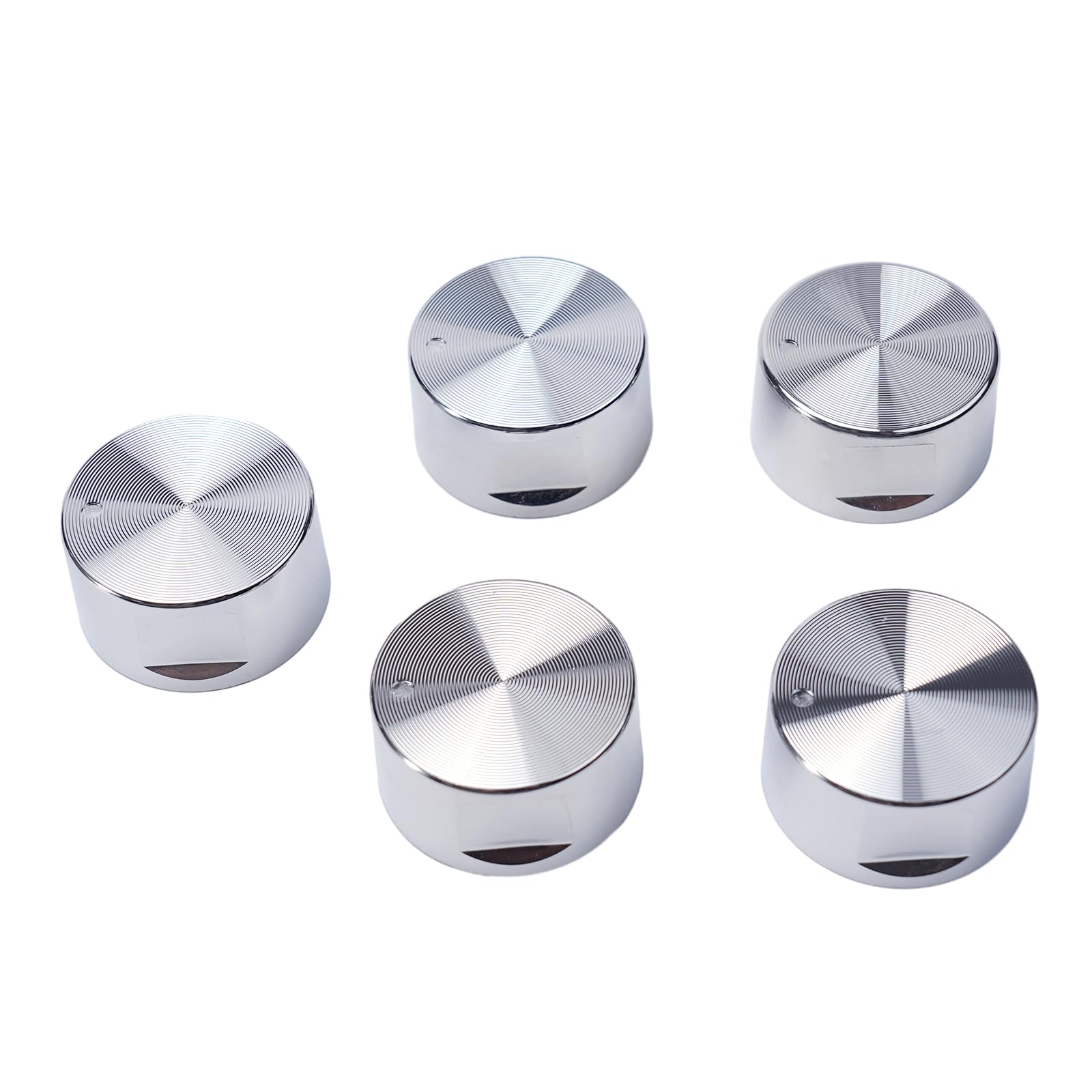 URPIZY 4 STKS Aluminium Ronde Knop Gas Kookplaat Handvat Keuken Rotary Schakelaar Controle voor Keuken Fornuis Gasfornuis Oven Kookplaat
