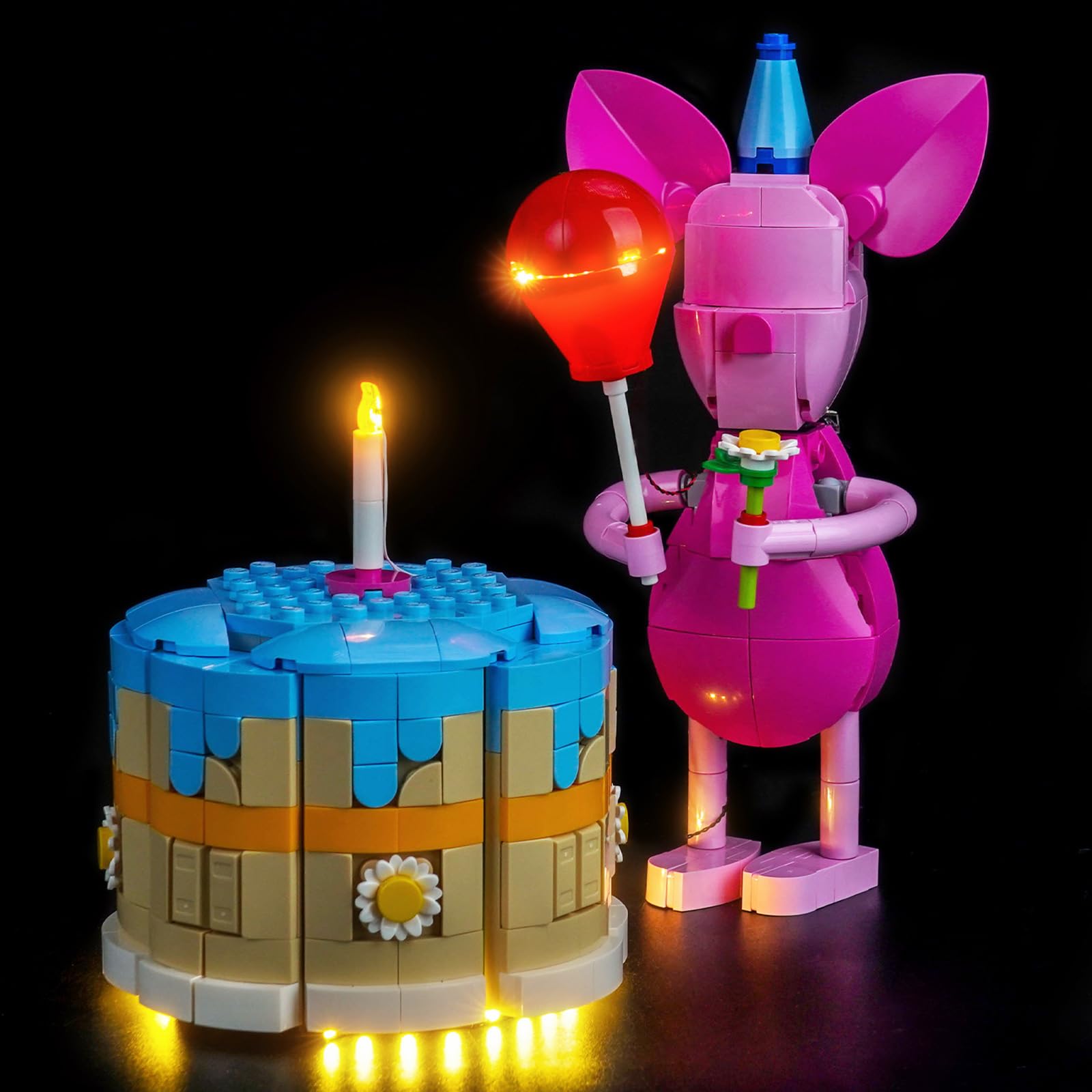 Decoration Lighting Set Compatible with Lego Piglet's Birthday Fun 43305 (No Model), Light Kit Compatible with Lego Piglet's Birthday Fun Building Blocks Model