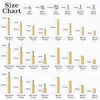 Vista 2 de 480 piezas M2 M2.5 M3 Kit de separadores de placa base, tornillos y tuercas, separadores espaciadores hexagonales de latón macho-hembra, tornillos