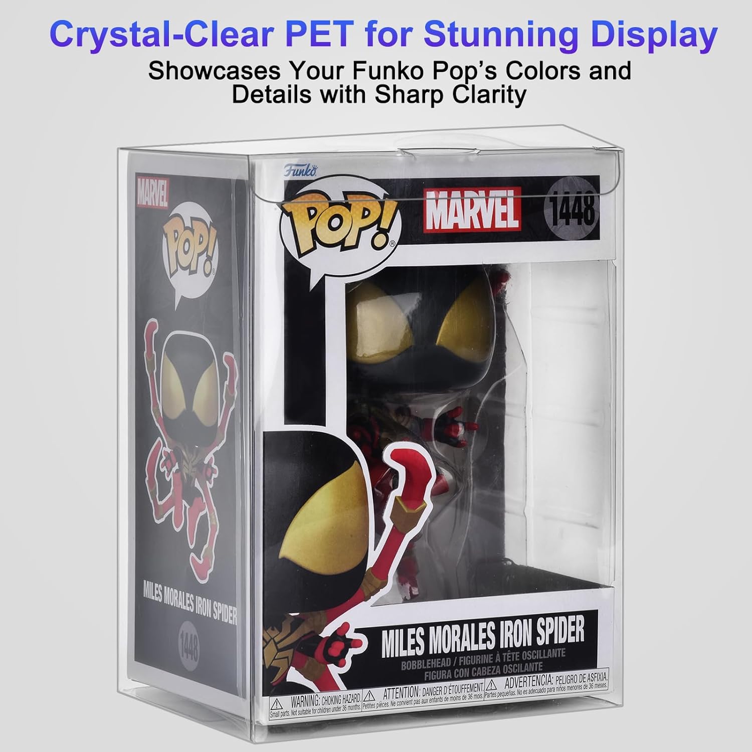 50 Pack Clear Protectors Case Compatible with Funko 4" Pop Figures, Upgraded 0.5mm Thick-Extra Strength PET Display Boxes, Auto-Lock Bottom Design with Protective Film — Ideal for Collections