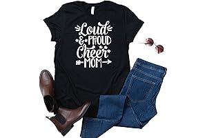 Loud and Proud Cheer Mom: Women's Football Mom T-Shirt