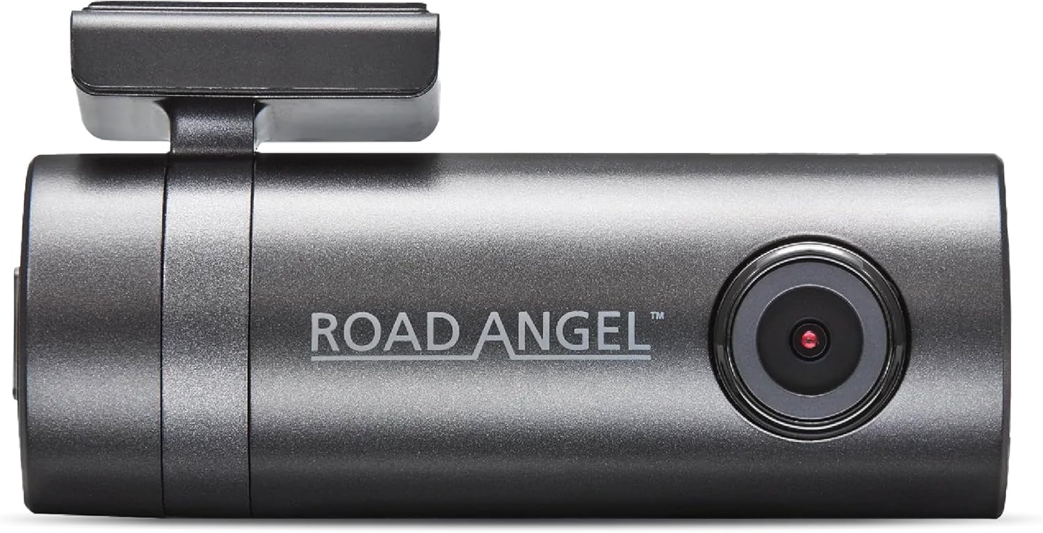 Road Angel Aura HD1 Dash Cam, front view.