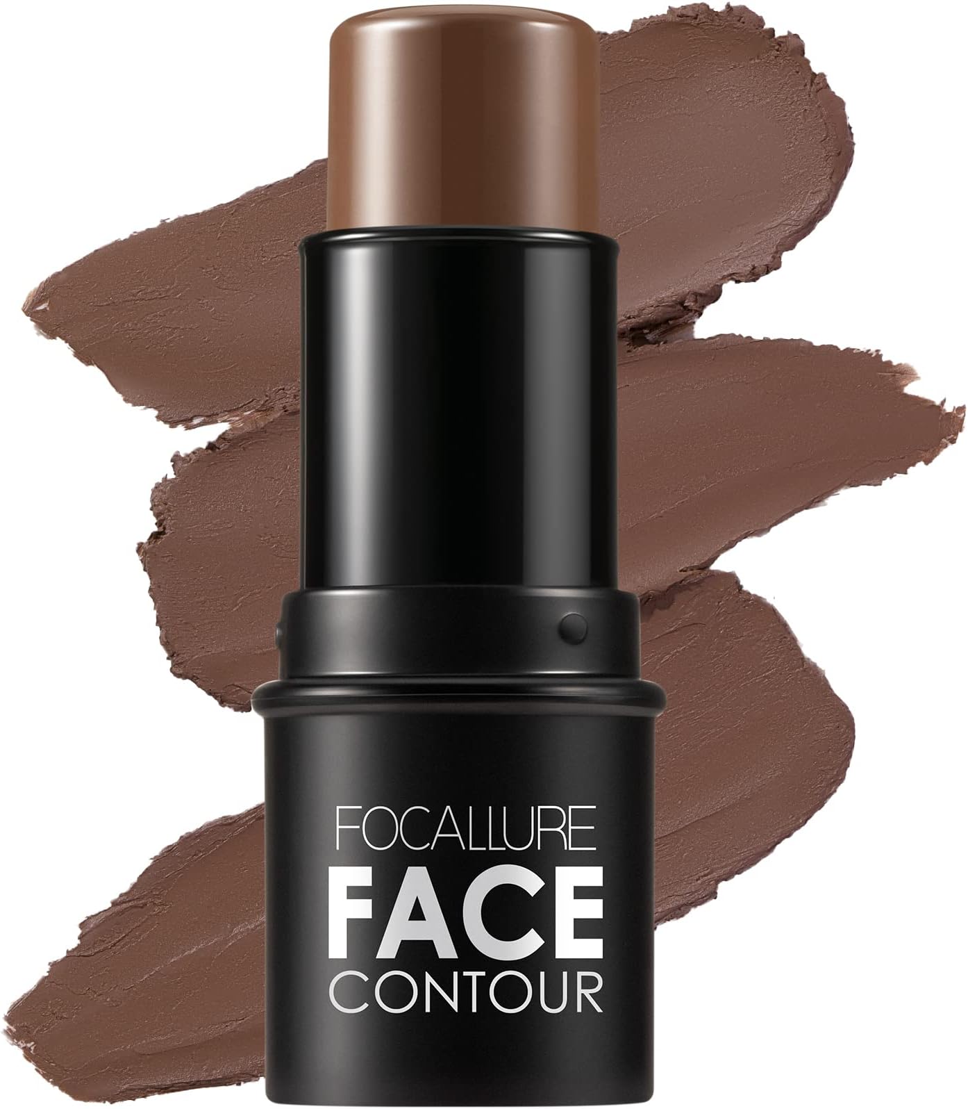 FOCALLURE Cream Contour Stick, Matte Bronzer Stick, Professional Face Shaping & Contouring Stick Makeup, Easy to Apply with Buildable Coverage, Long Lasting & Waterproof, COCOA