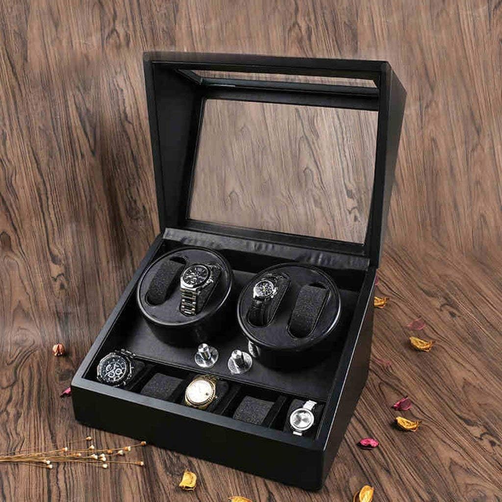 LSLYTQ Watch Winders Watch Winder Boxes 4+5 Mechanical Watch Box Winder Automatic Watch Box Watch Winder Watch Box,A Needed image 5