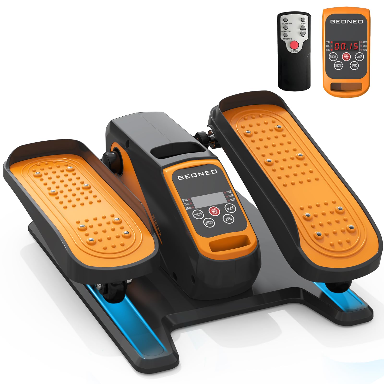 Loopband - Inklapbaar loopband Elektrisch met armleuningen 1-8 km/u - met afstandsbediening en LCD-display - Walkingpad - Treadmill - Zwart