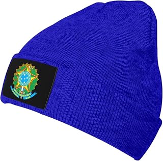 Coat of Arms of Brazil Beanie Hat for Men Women Beanies Warm Cozy Knitted Skull Cap Ski Hats