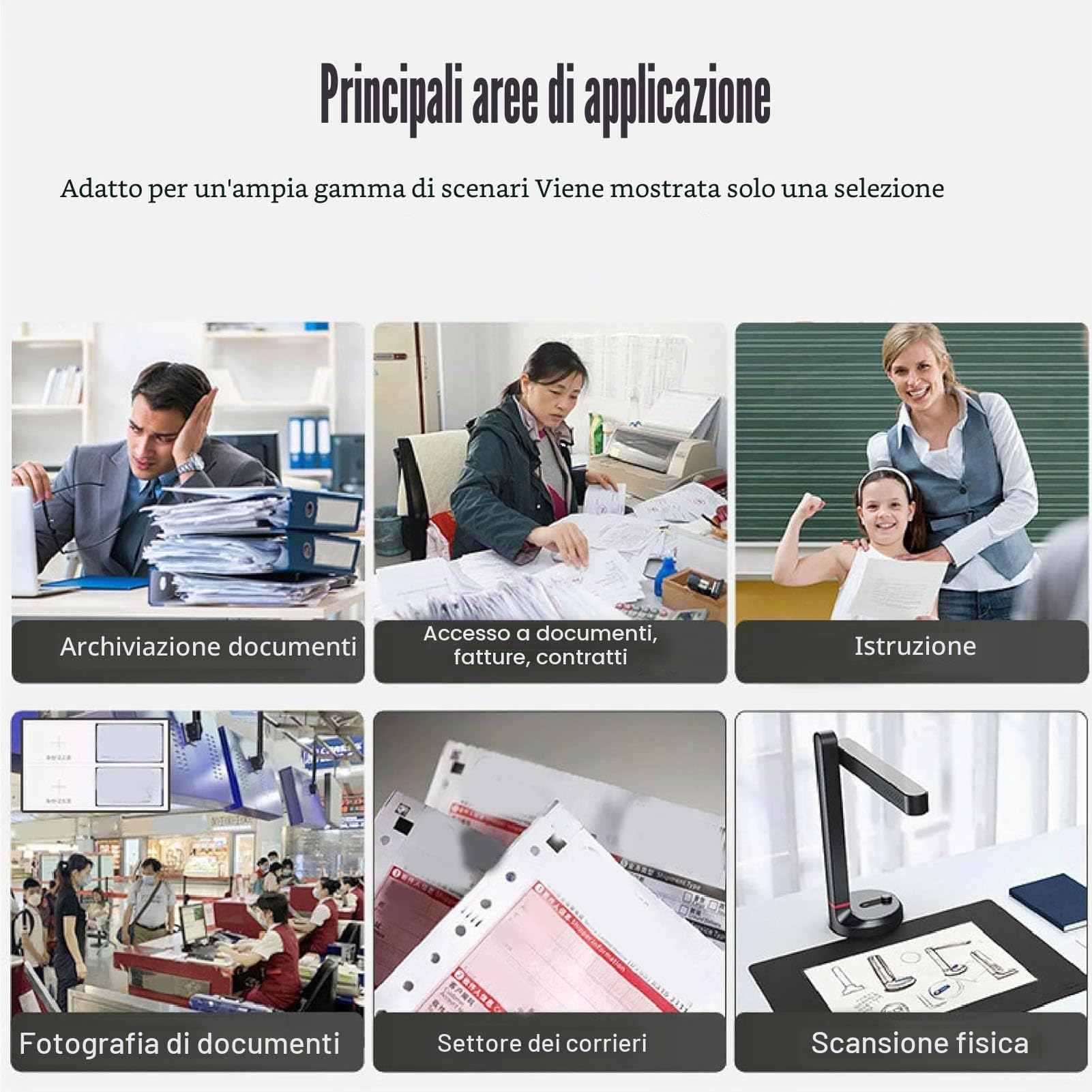 Docooler 16MP USB Documenti Camera con Microfono Auto Focus 4K Webcam con Braccio Flessibile per Apprendimento Online Insegnamento Remoto Conferenze Web Demo Live