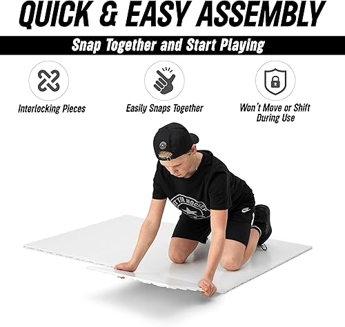 Miniatura 7 de Better Hockey Extreme Dryland Flooring Tiles - Synthetic Ice Panels for Hockey, Professional Quality Training Aid for Shooting, Passing and