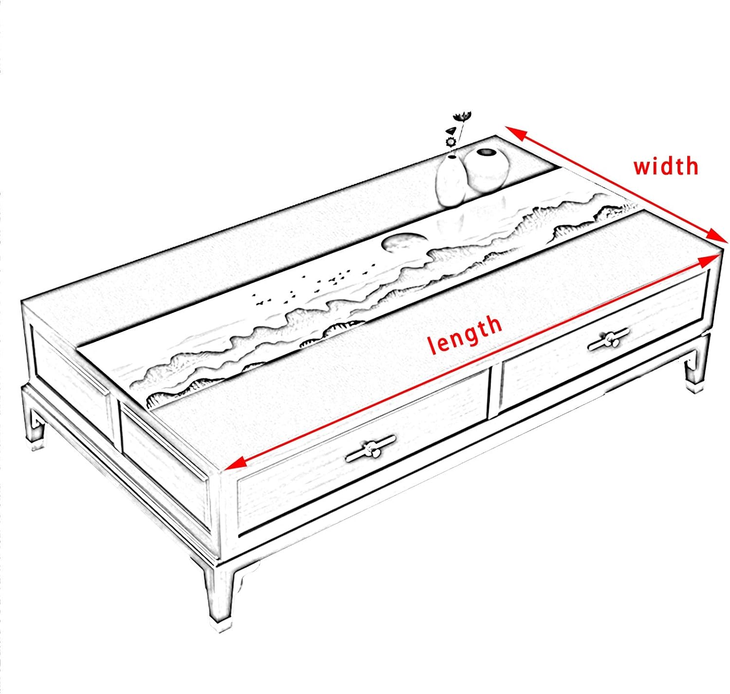 Dining Coffee Table Furniture Cover Clear Plastic Tablecloth Waterproof Wipeable Vinyl Cloth PVC Rectangle Desk Mat for Office Computer Floor Mat Chair Pad (Color : 1.6mm Size