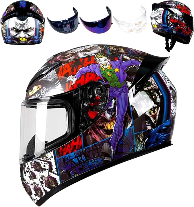 HTLNUZD Full Face Motorcycle Helmet Racing Motocross Helmets with Pinlock