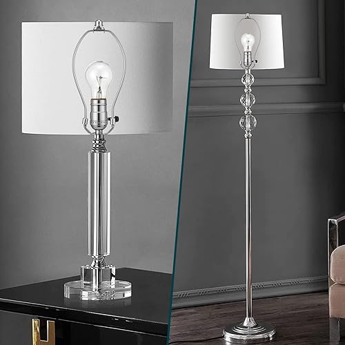 Miniatura 105 de Arpa de lámpara de latón de 8 pulgadas, 2 juegos, soporte de sombra desmontable para lámparas de mesa y pie, soporte resistente con sillín y remate