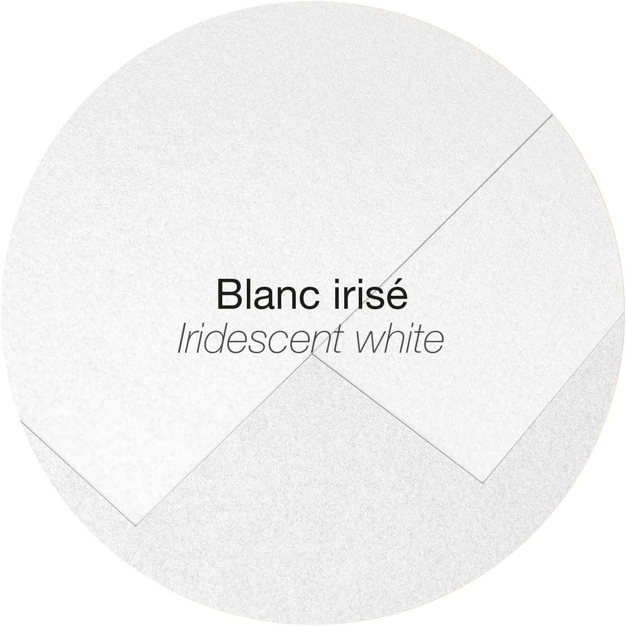 Clairefontaine - Ref 50038C - Pollen Iridescent Envelopes (Pack of 20) - 140 x 140mm in Size, 120gsm Paper, Suitable for Use with Inkjet or Laser Printers - White