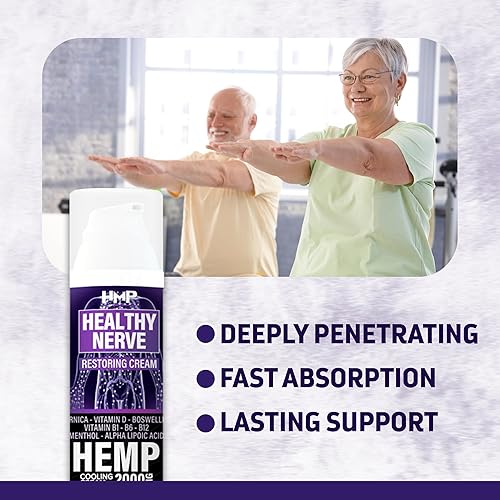 Miniatura 7 de HMP BRANDS Crema de neuropatía para apoyar el dolor nervioso Crema de cáñamo 2000 mg Máxima fuerza alivio para pies, manos, piernas, dedos de los
