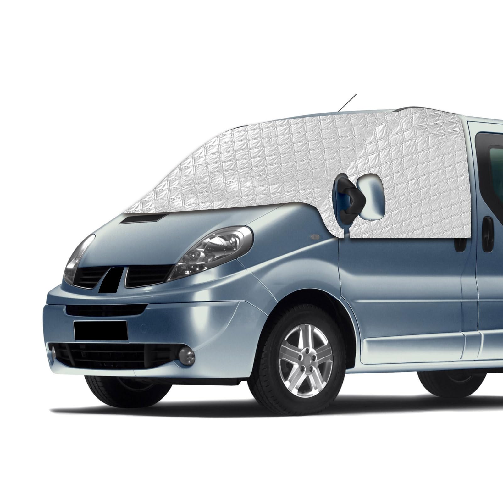 Protection de vitre compatible avec Renault Trafic X83/Opel Vivaro/Nissan Primastar 2001-2015 Protection contre les UV/glace/gel/pluie/poussière Fenêtres/feuilles tombées Pare-brise Protection de