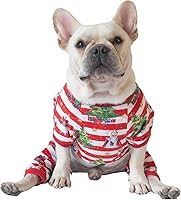 Vista 2 de CuteBone - Pijama mameluco de Navidad para perros, linda para vacaciones de invierno, P186XS