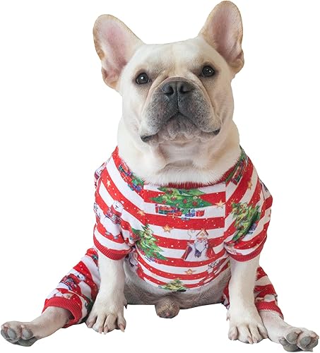 Miniatura 2 de CuteBone - Pijama de Navidad para perros pequeños, P107XL