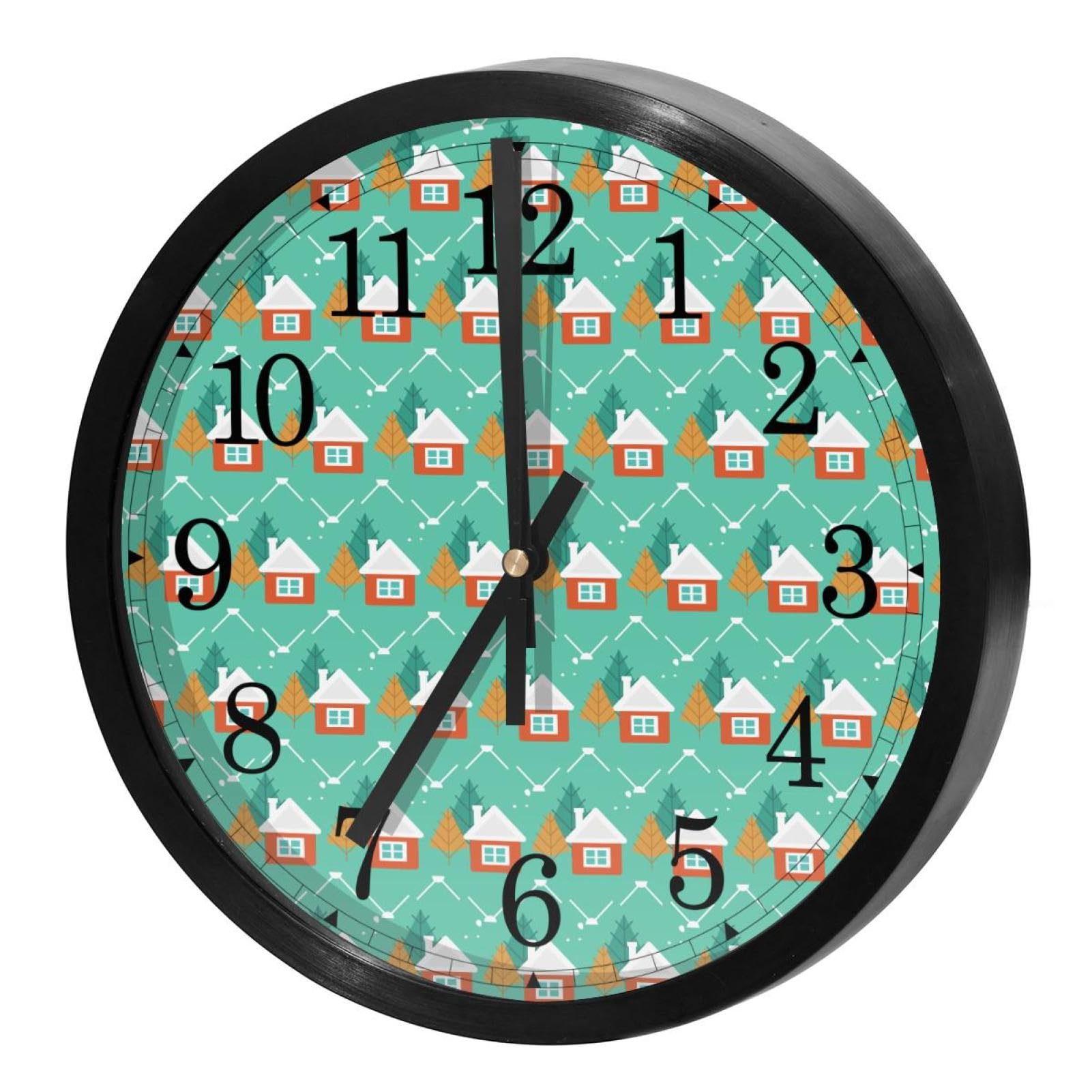 Horloge murale silencieuse pour cuisine et maison style mignon