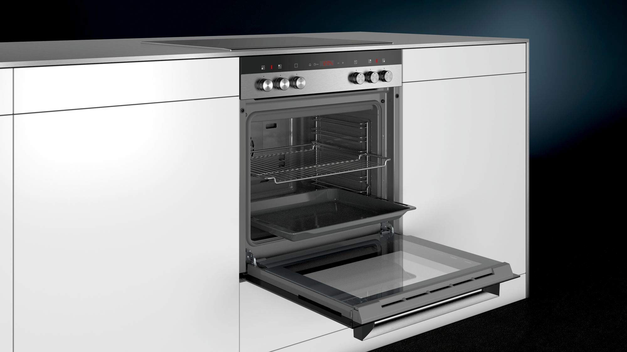 Siemens HE113FBS2 iQ100 Einbauherd 59,4 cm Schnellaufheizung cookControl10 3D Heißluft