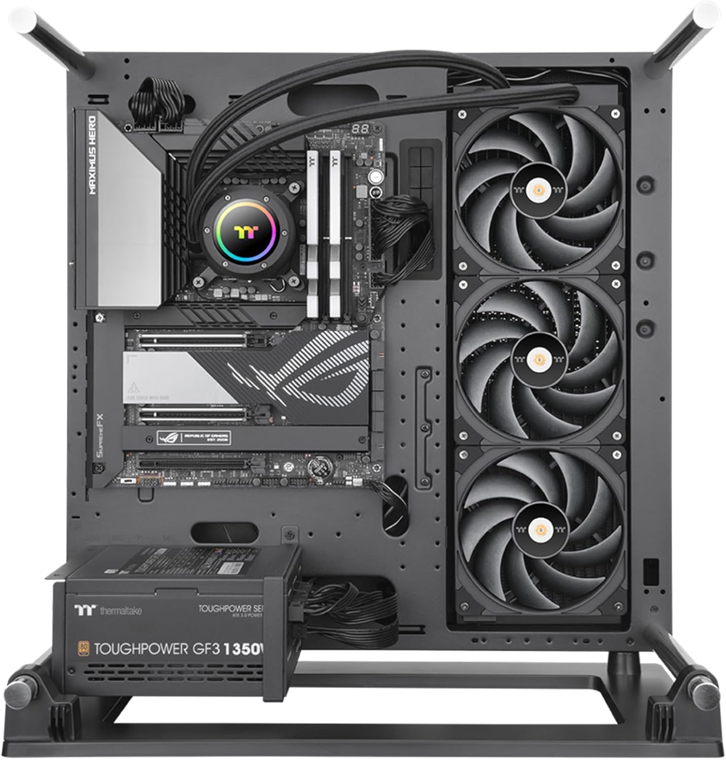 Thermaltake TOUGHLIQUID 420 EX Pro installed in a PC case