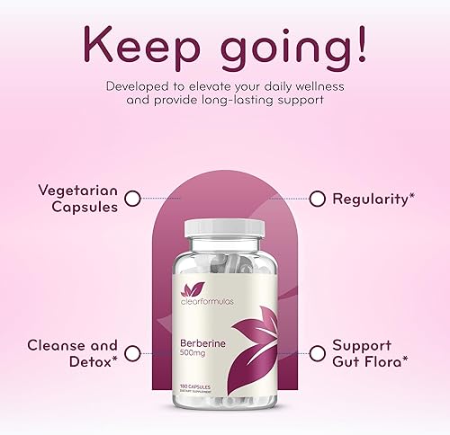 Miniatura 4 de Suplemento de berberina 500mg - 180 cápsulas vegetales