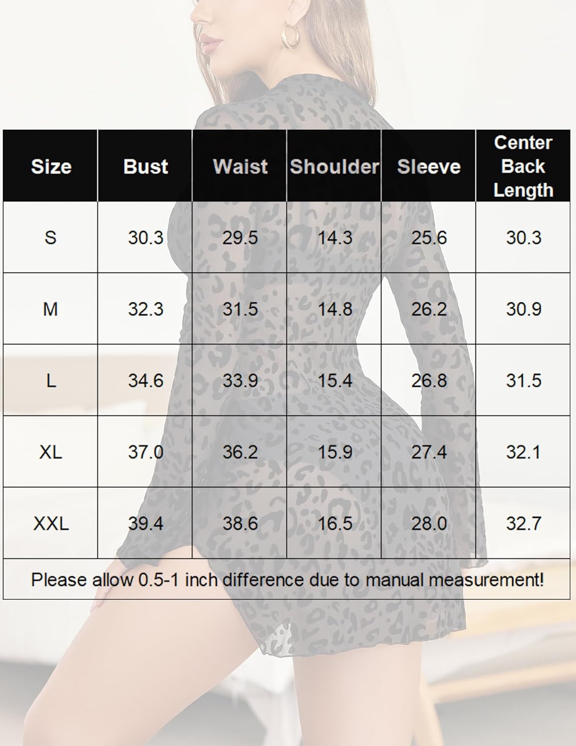 Avidlove Mesh Mini Dresses for Women Bell Sleeves Bodycon Turtle Neck Split Lingerie Dress Vacation Party Outfits Clubwear - Image 7