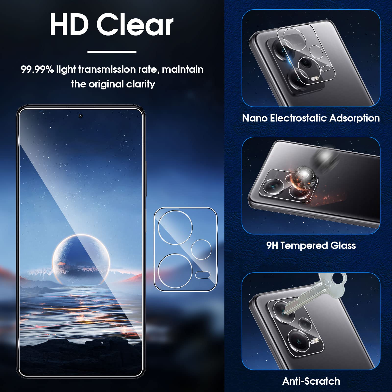 3x Pellicola Blindata Per Xiaomi Redmi Note 13 Pro 4G - Foto 10