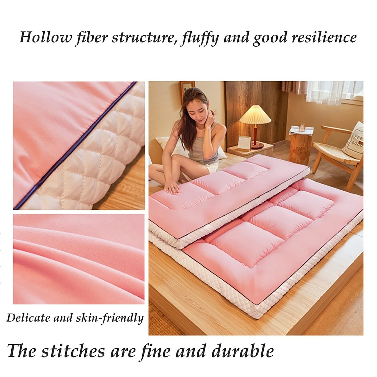 Materasso Futon Giapponese Pieghevole | Tatami Portatile Per Pavimento | Ideale Per Studenti E Ospiti - Foto 7