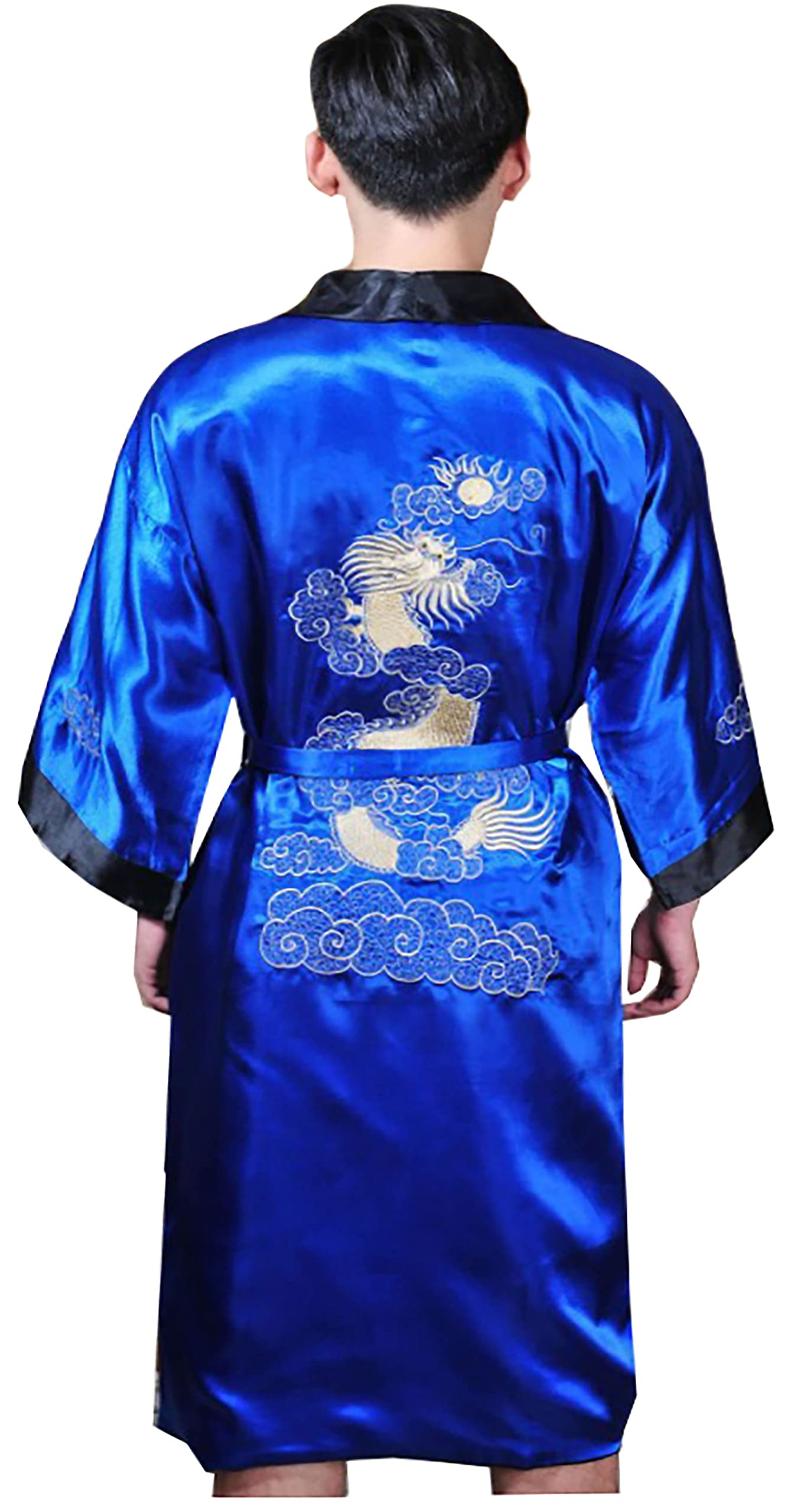 Albornoz de dragón chino unisex con diseño kimono elegante 4