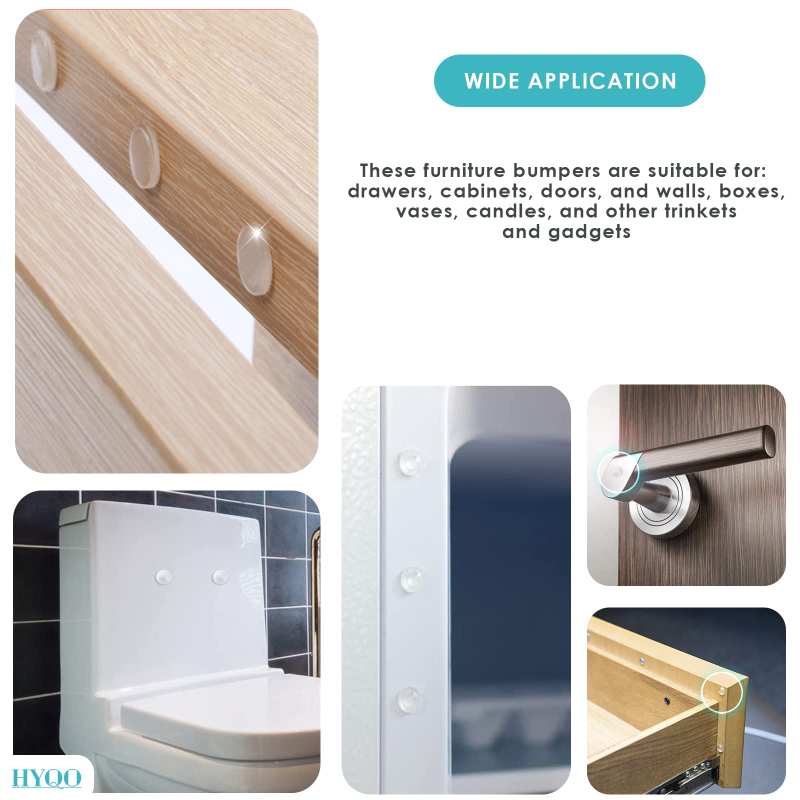 Bed Bumpers For Toddlers CHUNZEXI 320Pcs Cabinet Door Bumpers