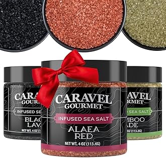Hawaiian Sea Salt 3-Pack - Alaea Red, Bamboo Jade, Black Lava - All-Natural Sea Salts from the Pacific Ocean and Hawaiian Islands - Gluten-Free, No MSG, Non-GMO - Chef's Choice (4 oz Jar x 3)