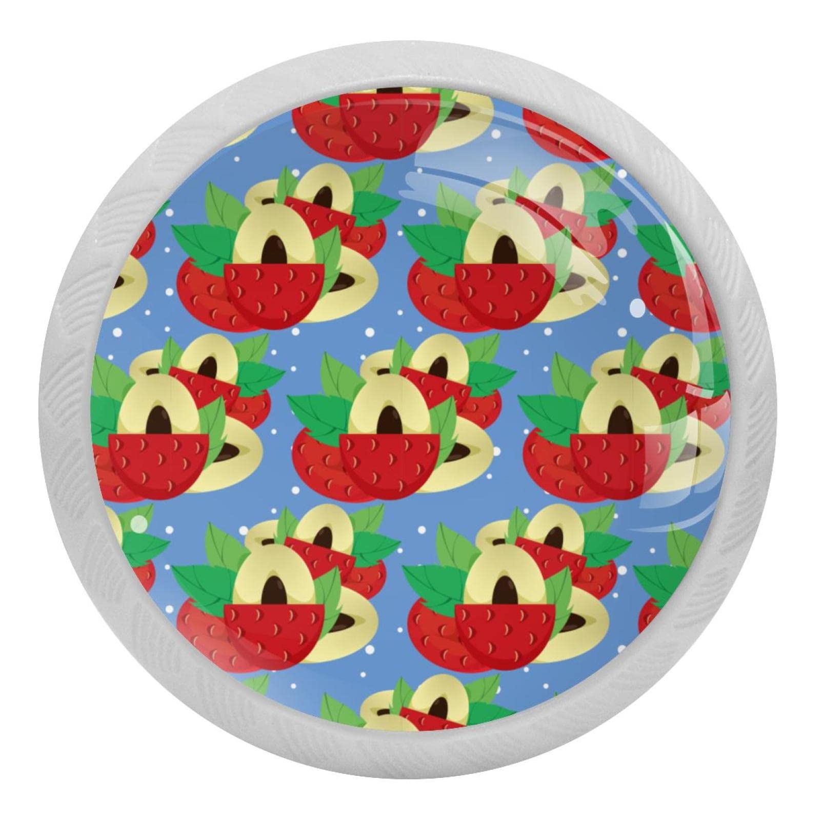 Boutons de placard de cuisine fluorescents litchi, idée cadeau de pendaison de crémaillère